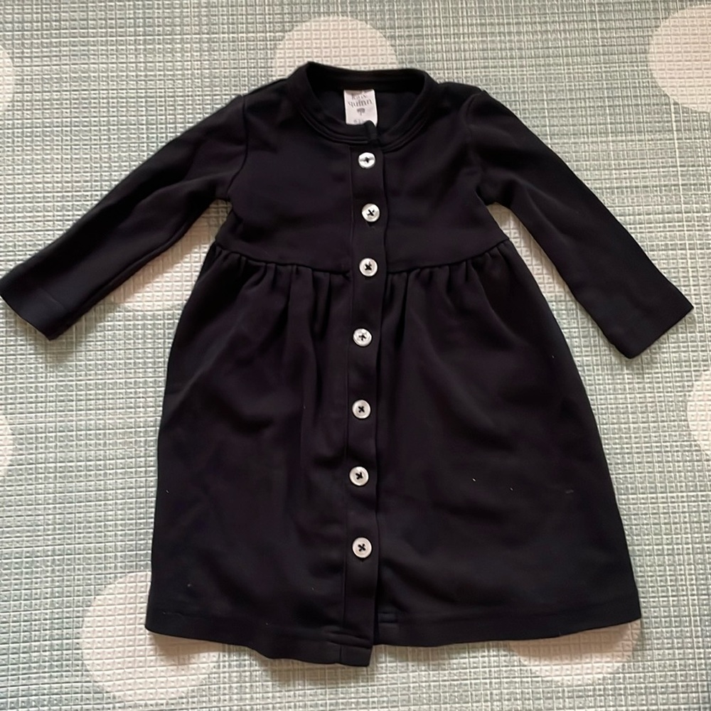 Black button down dress 6-12m